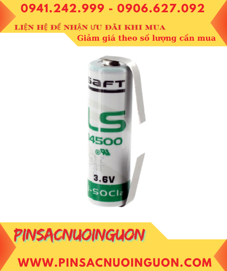 Pin Saft LS14500 _Pin LS14500; Pin nuôi nguồn PLC Saft LS14500 lithium 3.6v AA 2600mAh _Xuất xứ Pháp