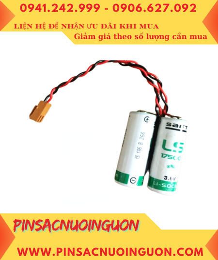 Saft 2LS17500, Pin nuôi nguồn PLC Saft 2LS17500 lithium 3.6v 7200mAh chính hãng _Xuất xứ Pháp