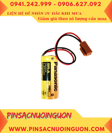 Pin Panasonic BR-A; Pin nuôi nguồn Panasonic BR-A 1800mAh (zắc nâu) _Made in Japan