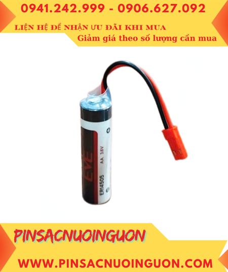 EVE ER14505 (JST-2P); Pin nuôi nguồn EVE ER14505 lithium 3.6v AA 2600mAh chính hãng
