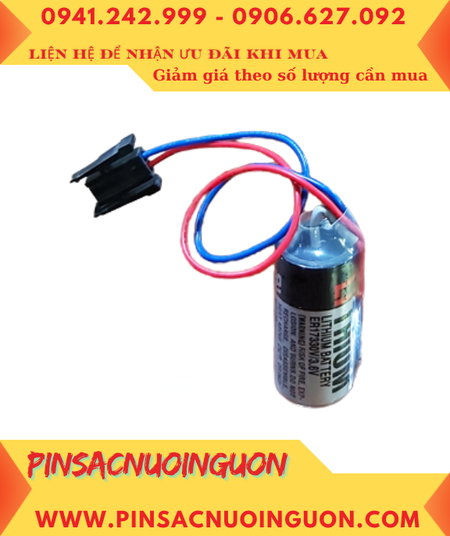 Toshiba ER17330V; Pin nuôi nguồn PLC Toshiba ER17330V lithium 3.6v 1700mAh (Zắc đen) _Xuất xứ Nhật