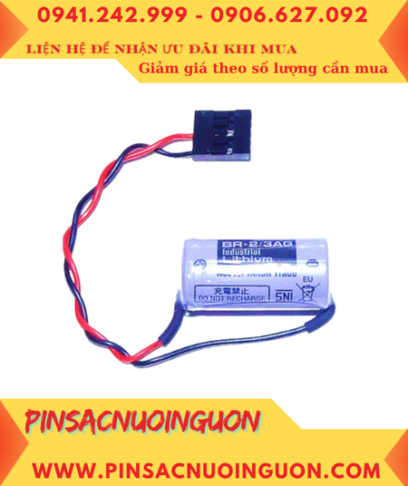 Panasonic BR-2/3AG; Pin nuôi nguồn Panasonic BR-2/3AG 2/3A 1450mAh chính hãng, Xuất xứ NHẬT
