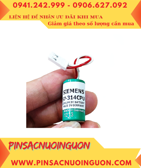 Siemens S7-314CPU; Pin nuôi nguồn Siemens S7-314CPU 1/2AA 850mAh chính hãng _Xuất xứ ĐỨC