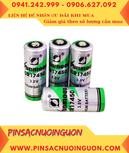 Sunmoon CR17450M, Pin nuôi nguồn PLC Sunmoon CR17450M lithium 3v 2400mAh chính hãng