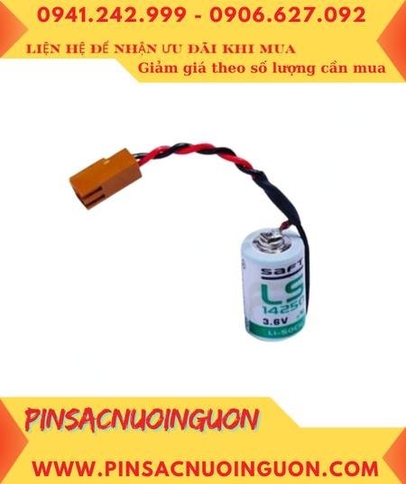 YASKAWA 34-369636-00; Pin nuôi nguồn YASKAWA 3.6v 1/2AA 1200mAh (Xuất xứ Pháp)