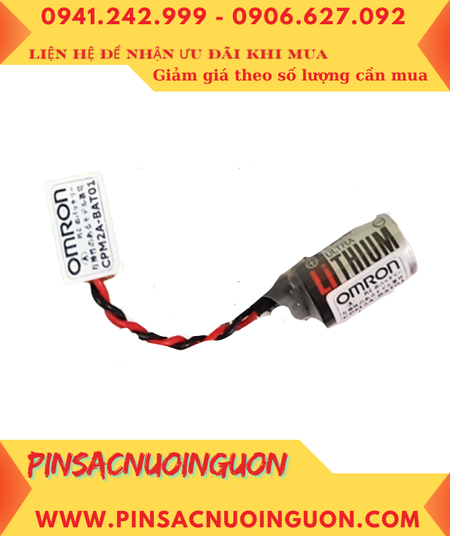 Omron CPM2A-BAT01 chuẩn EU; Pin nuôi nguồn Omron CPM2A-BAT01 lithium 3.6v 1/2AA 1000mAh (Xxứ NHẬT)