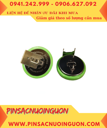 Panasonic BR2450A, Pin đồng hồ đo áp suất Lốp xe Panasonic BR2450A lithium 3V (chân thép như hình)