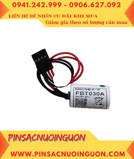 FUJI FBT030A ; Pin nuôi nguồn FUJI FBT030A lithium 3.6v 1/2AA 1000mAh chính hãng, Xuất xứ Nhật