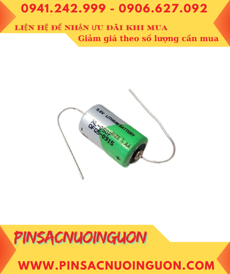 XENO XL-050F; Pin nuôi nguồn XENO XL-050F (TRỤC thép 2 đầu) 3.6v 1/2AA 1200mAh _Xuất xứ Hàn Quốc