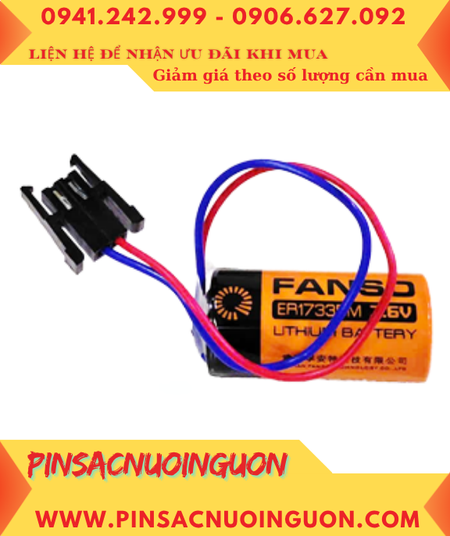 Fanso ER17335M (Zắc Mitsu); Pin Nuôi nguồn Fanso ER17335M lithium 3.6v 2/3A 1700mAh chính hãng