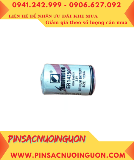 Pin ER14250 _Pin Sunmoon ER14250; Pin nuôi nguồn Sunmoon ER14250 lithium 3.6v 1/2AA 1200mAh chính hãng