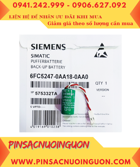 Pin 6FC5247-0AA18-0AA0; Pin nuôi nguồn Siemens 6FC5247-0AA18-0AA0 lithium 3v 1/2AA 950mAh