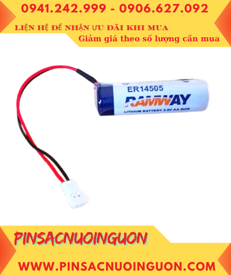 RAMWAY ER14505; Pin nuôi nguồn RAMWAY ER14505 AA 2700mAh 3.6v (ZẮC CẮM) chính hãng