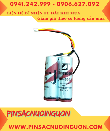 Sunmoon 2ER14505; Pin nuôi nguồn PLC Sunmoon 2ER14505 lithium 3.6v AA 5200mAh (2 VIÊN GHÉP ĐÔI)