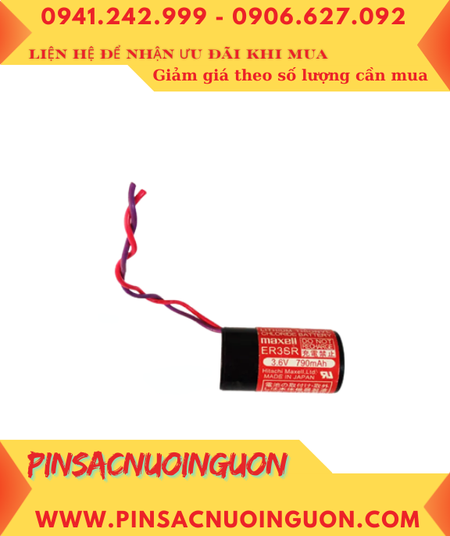 Maxell ER3SR, Pin nuôi nguồn PLC Maxell ER3SR 790mAh 3.6v Lithium Thionyl Chloride chính hãng