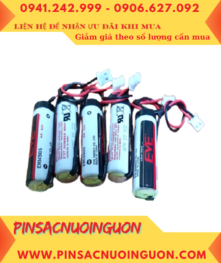 EVE ER14505; Pin nuôi nguồn EVE ER14505 lithium 3.6v AA 2600mAh (zắc cắm trắng)