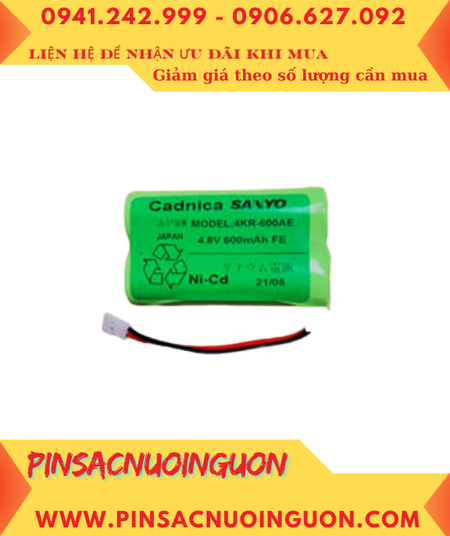 Yamaha 4KR-600AE, Pin nuôi nguồn Yamaha 4KR-600AE (4.8v 600mAh) chính hãng /Xuất xứ NHẬT