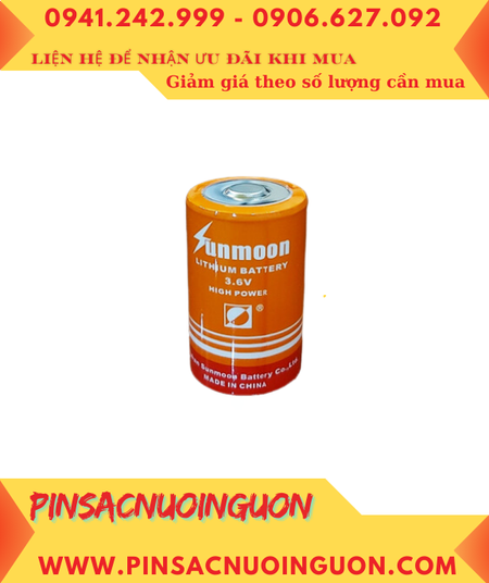 Sunmoon ER26500M; Pin nuôi nguồn Sunmoon ER26500M LI/SOCl₂ SPIRAL 3.6v C 6000mAh