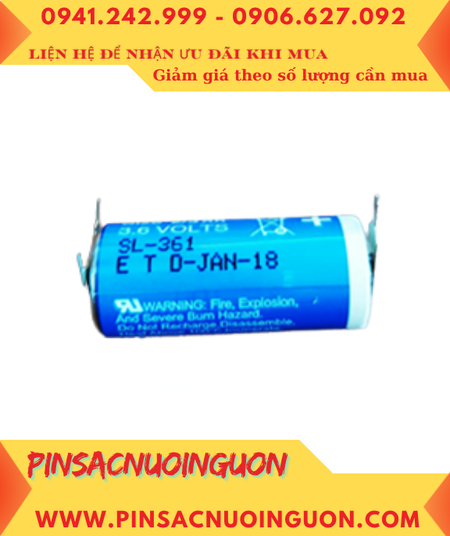 Sonnecell SL-361; Pin nuôi nguồn Sonnecell SL-361 lithium 3.6v 2/3AA (chân thép hàn) /Xuất xứ ĐỨC