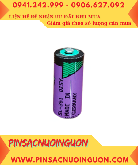 Tadiran SL-361; Pin nuôi nguồn Tadiran SL-361 lithium 3.6v 2/3AA 1600mAh _Xuất xứ Israel