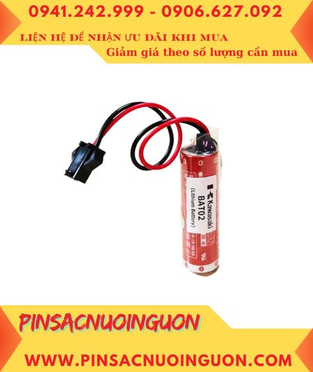 NACHI BAT02, Pin nuôi nguồn PLC NACHI BAT02 Robot Lithium 3.6v 2750mAh chính hãng, Xuất xứ NHẬT