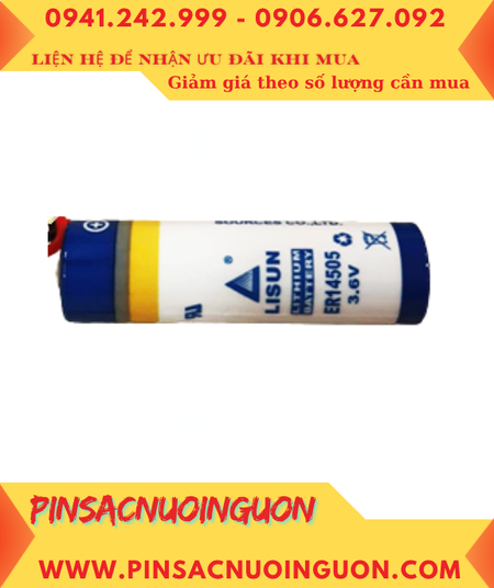 Lisun ER14505 (Zắc PH2.54-2P); Pin nuôi nguồn Lisun ER14505 lithium 3.6v AA 2600mAh chính hãng