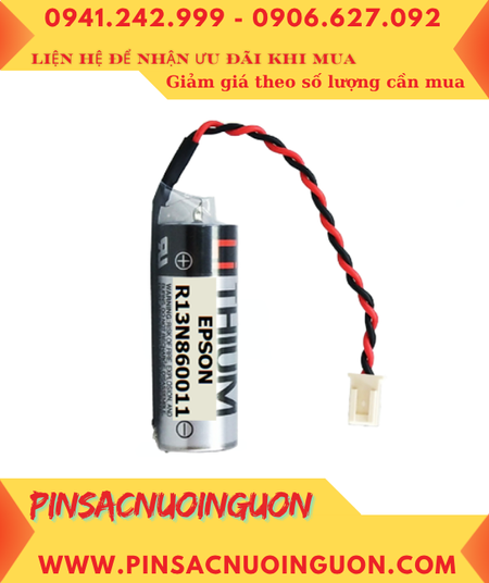 EPSON R13N860011, Pin nuôi nguồn PLC EPSON R13N860011 lithium 3.6v 2700mAh, Xuất xứ NHẬT