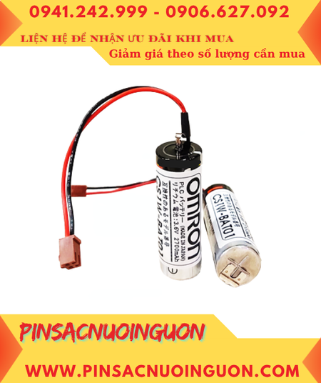 OMRON CS1W-BAT01, Pin nuôi nguồn PLC OMRON CS1W-BAT01 lithium 3.6V 2700mAh _Xuất xứ NHẬT