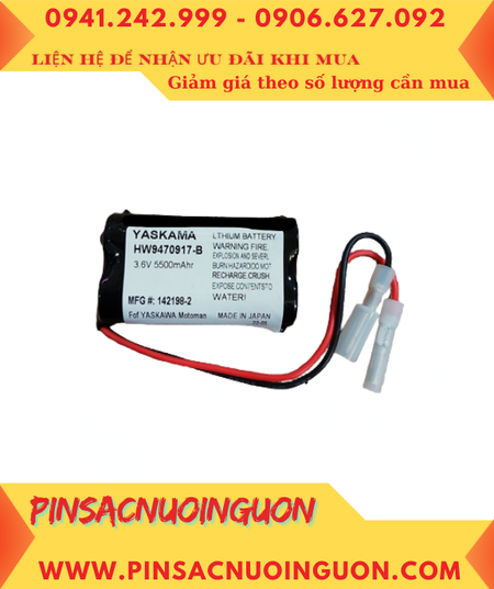 Yaskawa HW9470917-B; Pin nuôi nguồn Yaskawa HW9470917-B lithium 3.6v chính hãng (Xuất xứ NHẬT)