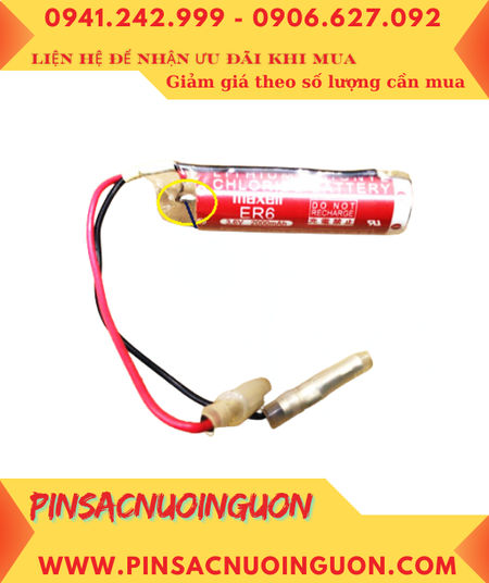 Maxell ER6, Pin nuôi nguồn PLC Maxell ER6 AA2000mAh 3.6v Lithium Thionyl Chloride chính hãng