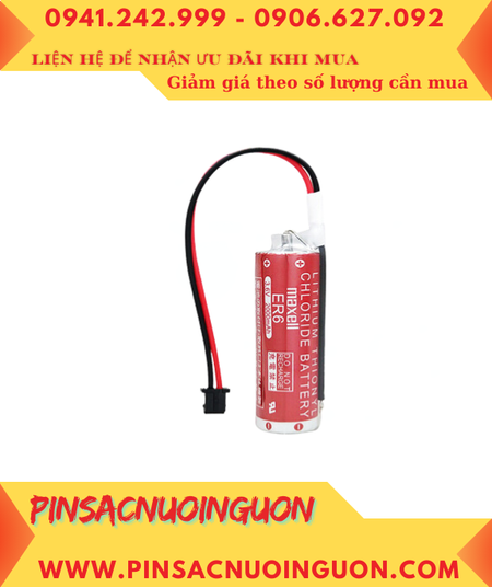 Maxell ER6 (zắc đen nhỏ PLC); Pin nuôi nguồn PLC Maxell ER6 3.6v AA 2000mAh Lithium Thionyl Chloride