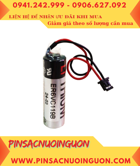 Pin ER6VC119B; Pin nuôi nguồn Mitsubishi ER6VC119B lithium 3.6v AA 2000mAh _Xuất xứ Nhật