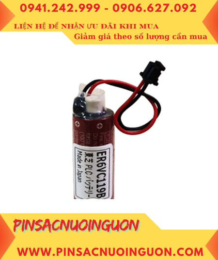 Maxell ER6C (ER6VC119B); Pin nuôi nguồn PLC Maxell ER6C 3.6v AA 1800mAh Lithium Thionyl Chloride