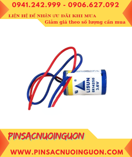 Lisun ER14250; Pin nuôi nguồn Lisun ER14250 lithium 3.6v 1/2AA 1200mAh chính hãng