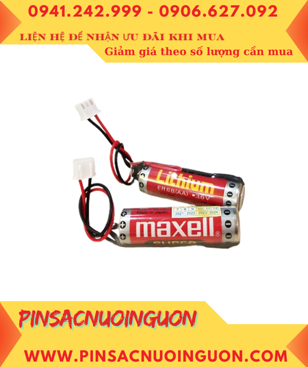 Maxell ER6B, Pin nuôi nguồn PLC Maxell ER6B SUPER Lithium 3.6v AA 1800mAh chính hãng _Xuất xứ Nhật