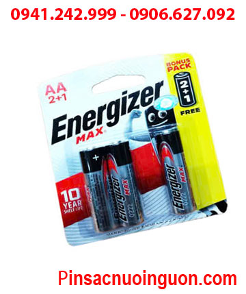 Energizer E91 LR6 Pin AA 15v Alkaline Energizer E91LR6 (Xuất xứ Singapore) Loại Vỉ 3viên