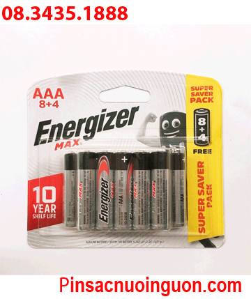 PIN ENERGIZER AAA ALKALINE VỈ 12 VIÊN CHÍNH HÃNG