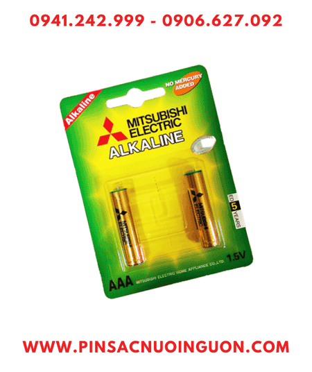 Mitsubishi LR03 _Pin đũa AAA 1.5v Alkaline Mitsubishi LR03 MN2400 chính hãng (Loại vỉ 2viên)