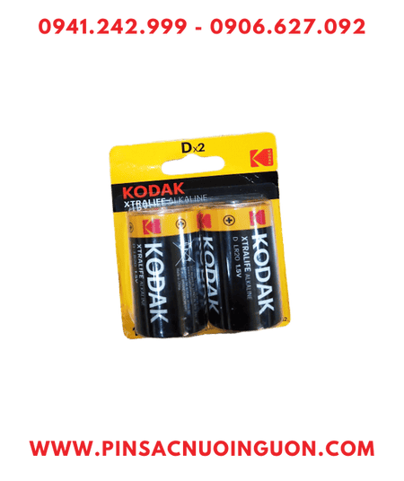 Pin KODAK LR20 Pin đại D 1.5v alkaline KODAK LR20 /MN1300-BP2 chính hãng (Loại vỉ 2viên)