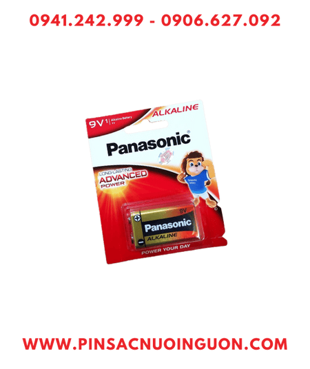 Panasonic 6LR61T/1B; Pin 9v Alkaline Panasonic 6LR61T/1B chính hãng _Xuất xứ THÁI LAN (Vỉ 1viên)