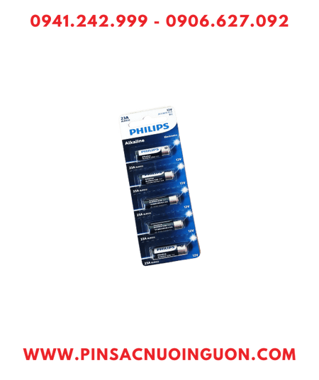 COMBO mua 01vỉ=5viên Pinđiều khiển Philips 23A 8LR932 Alkaline 12v chính hãng /Loại Vỉ 5viên