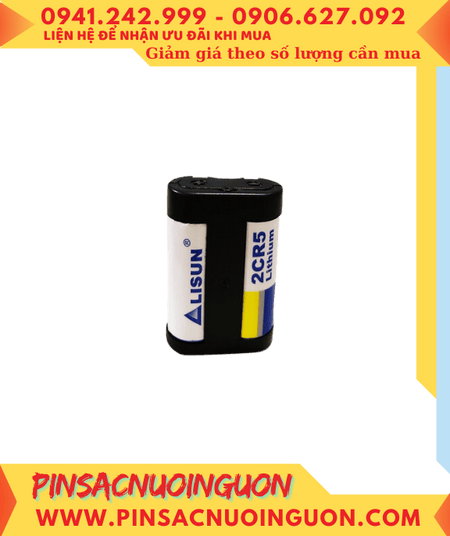 Lisun 2CR5 Pin Lisun 2CR5 Primary Lithium 6V 1500mAh chính hãng (34mmx45mmx17mm)
