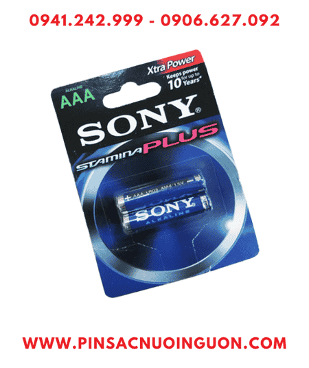Pin Sony LR03 AM4, Pin AA 1.5v Sony Alkaline Plus LR03 AM4 Extra Power (Vỉ 2viên) |HẾT vỉ 2viên