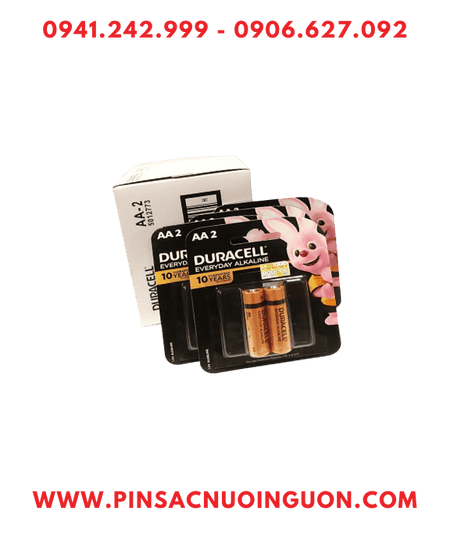 Duracell MN1500 LR6 Pin AA Duracell LR6 MN1500 Everyday Alkaline 1.5v chính hãng /Vỉ 2viên