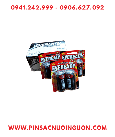 COMBO MUA 01HỘP 6vỉ (12viên) Pin đại D 1.5v Eveready 1250-BP2 R20P _Giá chỉ 246.000/Hộp 12viên