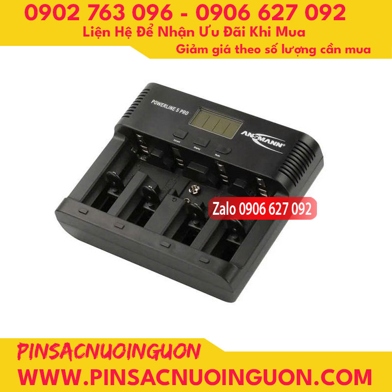 Bộ sạc pin POWERLINE 5 Pro ANSMANN – Hàng Nhập Khẩu