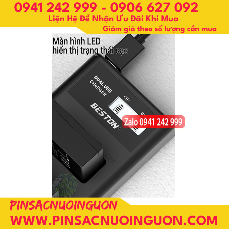 Bộ sạc pin Beston EN-EL14 dùng cho các dòng pin EL14 của Nikon