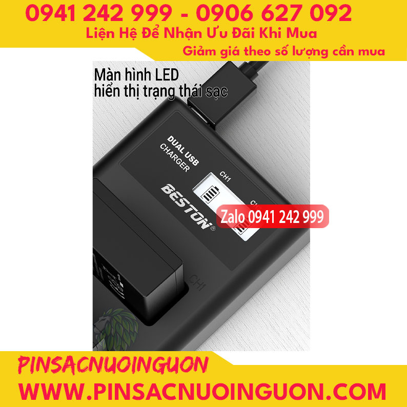 Bộ sạc pin Beston EN-EL14 dùng cho các dòng pin EL14 của Nikon