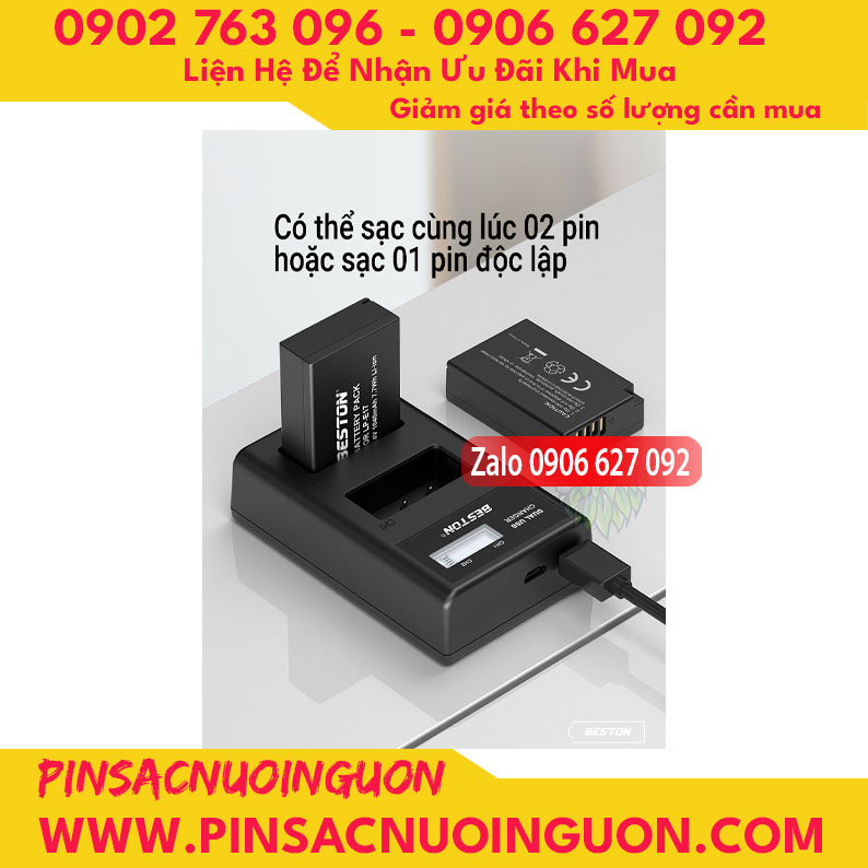 Bộ sạc pin Beston LP-E6 dùng cho các dòng pin LP-E6 của Canon
