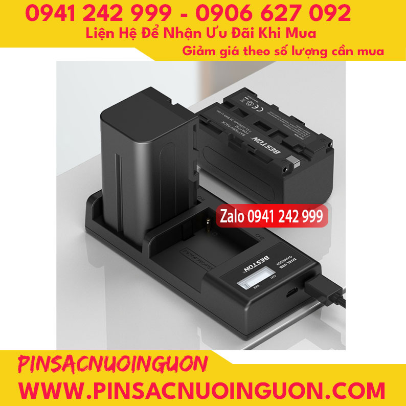 Pin Beston NP-F750 dùng cho máy ảnh, máy quay Sony dung lượng 5200mAh